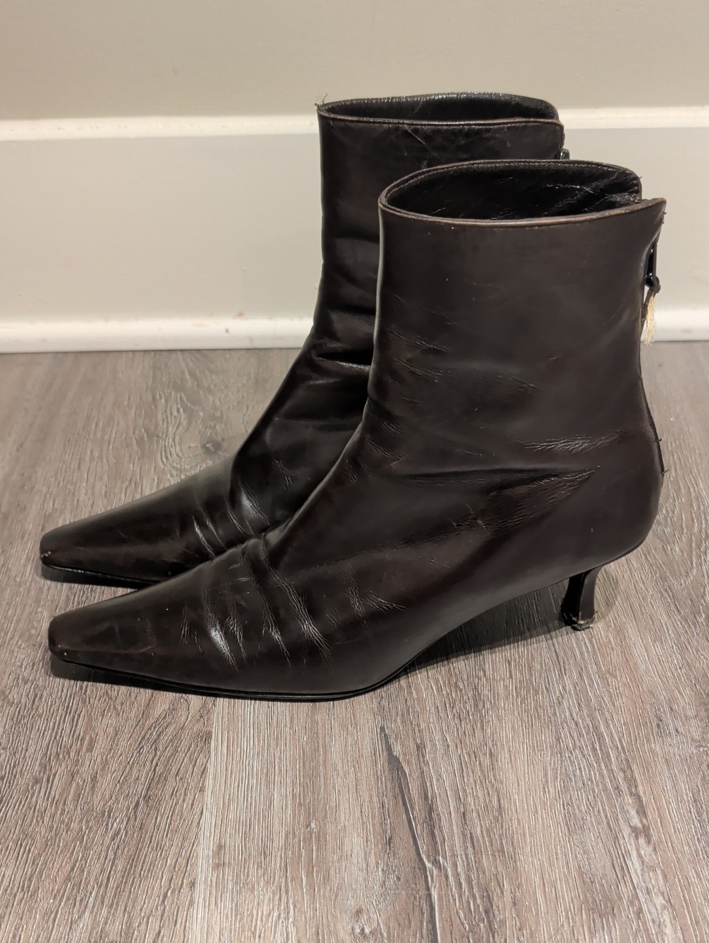 Stuart Weitzman Brown Ankle Booties - Picture 8 of 8
